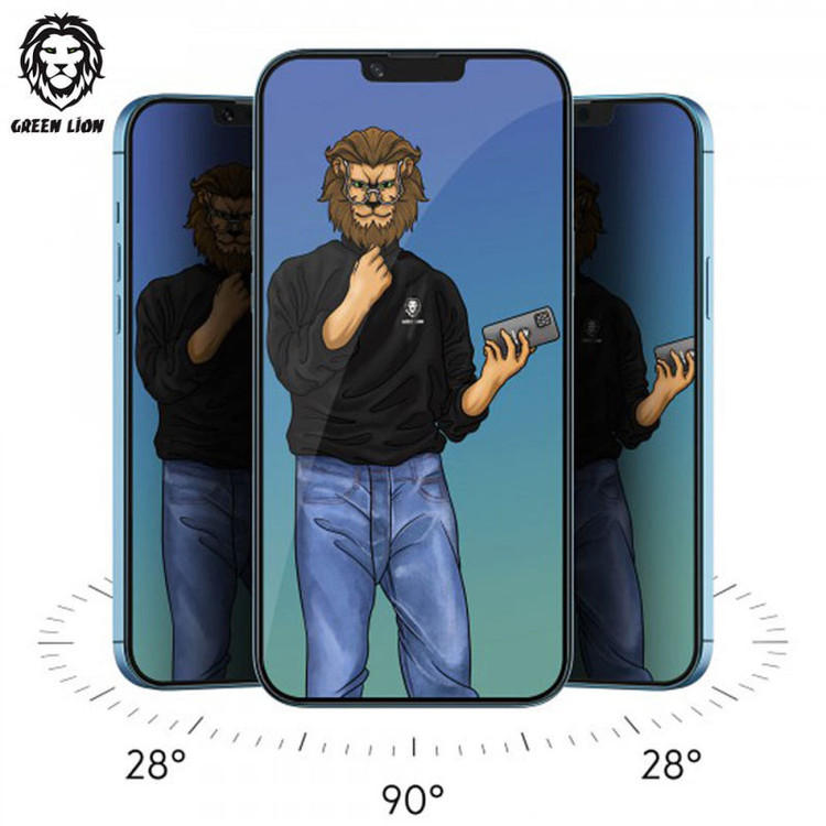 محافظ صفحه نمایش حریم شخصی گرین مدل Steve Privacy مناسب برای گوشی موبایل اپل iPhone 13 pro max /14 Plus