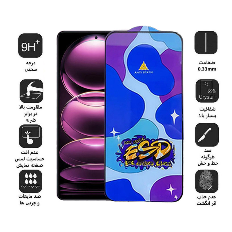محافظ صفحه نمایش اپیکوی مدل Star ESD مناسب برای گوشی موبایل شیائومی Redmi Note 12 Pro Plus/Note 12 Pro 4G/5G /Note 12 4G/5G /Note 12 China