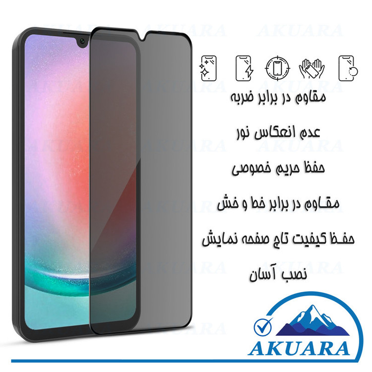 محافظ صفحه نمایش حریم شخصی مدل Privacy مناسب برای گوشی موبایل سامسونگ Galaxy A16
