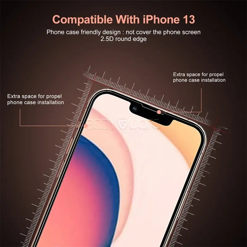 محافظ صفحه نمایش بادیگارد مدل FIP مناسب برای گوشی موبایل اپل iPhone 13 Mini
