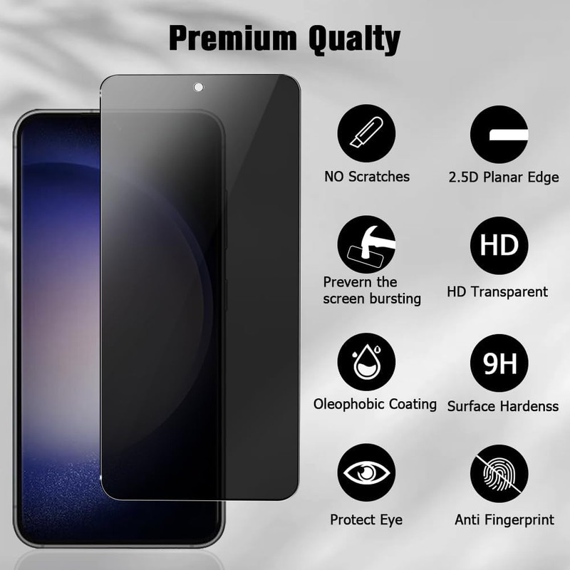 محافظ صفحه نمایش حریم شخصی بادیگارد مدل PS مناسب برای گوشی موبایل سامسونگ Galaxy S23 FE
