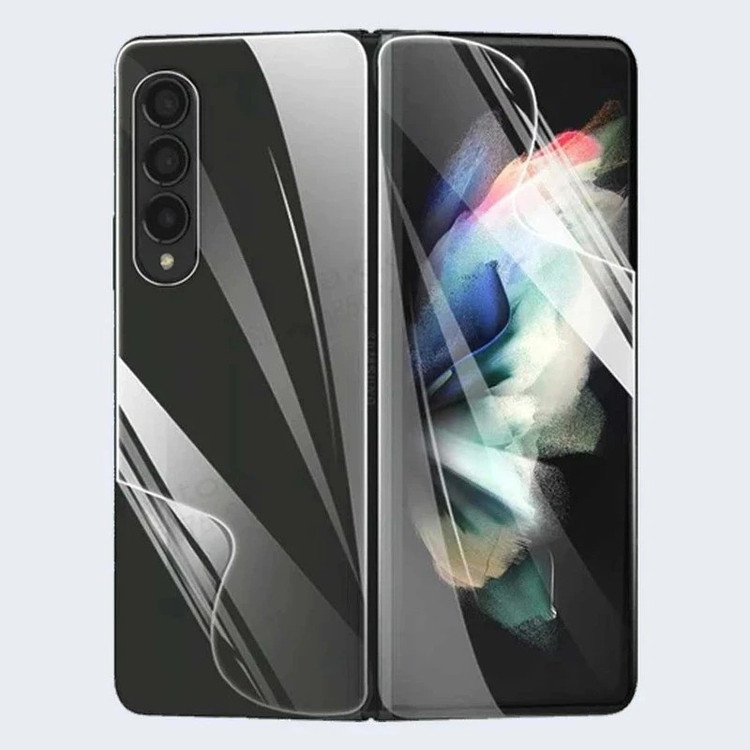 محافظ صفحه نمایش بوف مدل Hydrogel مناسب برای گوشی موبایل سامسونگ Galaxy Z Fold 7 به همراه محافظ پشت گوشی