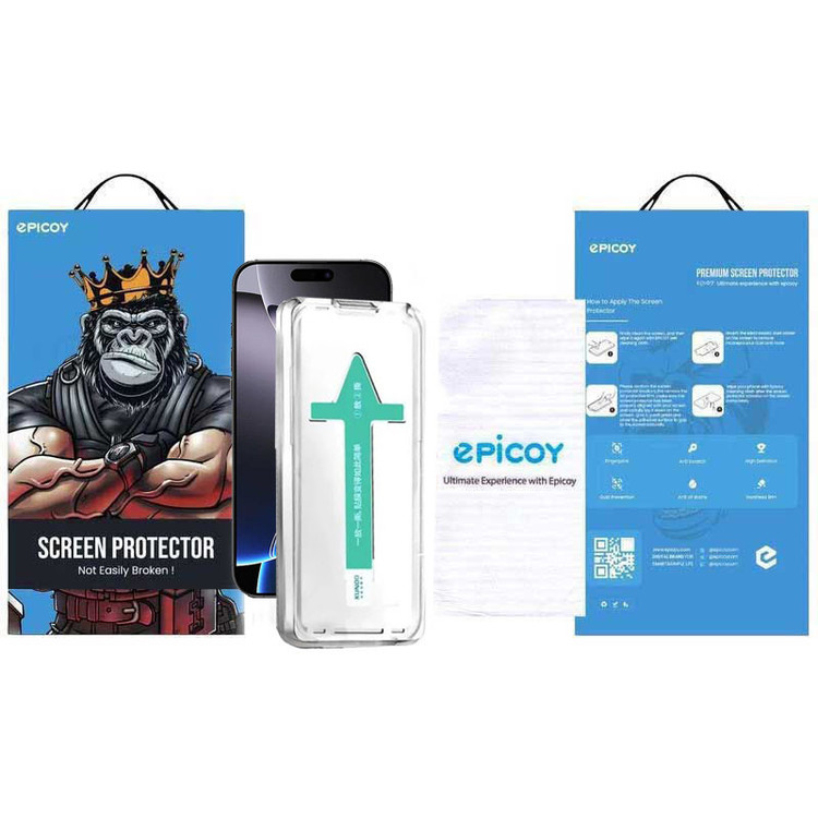 محافظ صفحه نمایش اپیکوی مدل Axe Easy install مناسب برای گوشی موبایل اپل iPhone 16 Pro Max