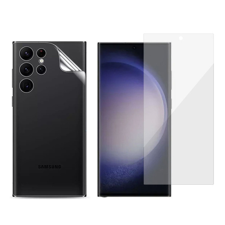 محافظ صفحه نمایش مات بادیگارد مدل Hydro مناسب برای گوشی موبایل سامسونگ Galaxy S23 Ultra به همراه محافظ پشت گوشی
