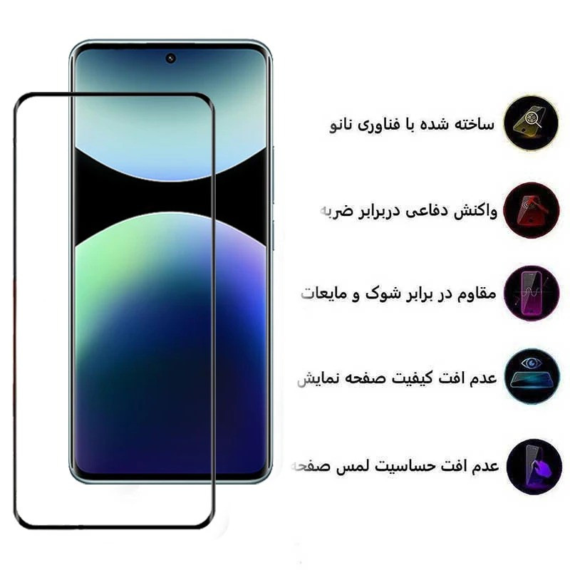 محافظ صفحه نمایش اپیکوی مدل FullGlass Kamo مناسب برای گوشی موبایل شیائومی Redmi Note 14 Pro Plus/13 Pro Plus/ Note 14 Pro 5G / Poco X7