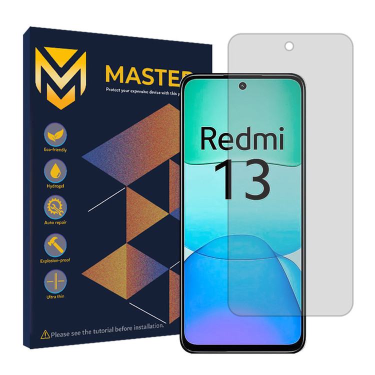 محافظ صفحه نمایش شفاف مستر مدل Resistant مناسب برای گوشی موبایل شیائومی Redmi 13