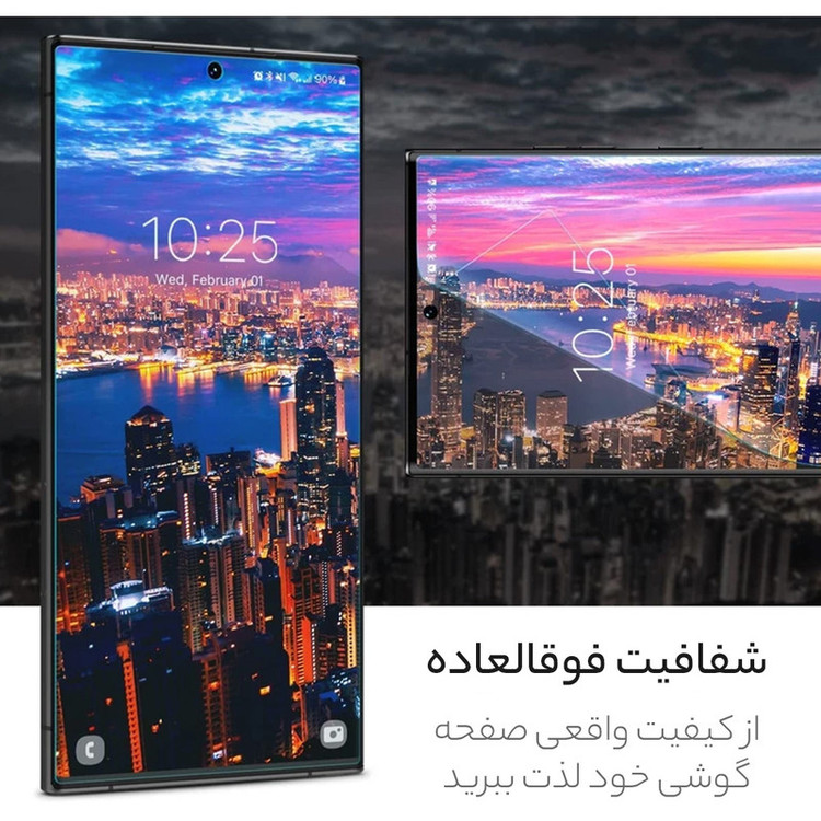 محافظ صفحه نمایش بادیگارد مدل HydroGel مناسب برای گوشی موبایل سامسونگ Galaxy S23 Ultra به همراه محافظ پشت گوشی