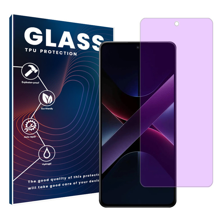 محافظ صفحه نمایش ضد اشعه بنفش گلس مدل Resistant مناسب برای گوشی موبایل شیائومی Poco X7 Pro