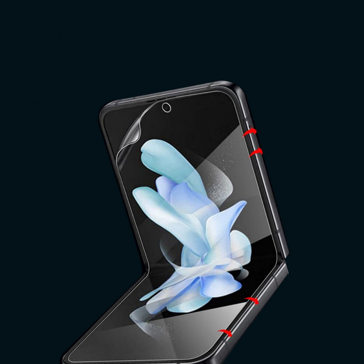 محافظ صفحه نمایش مدل HydroGel مناسب برای گوشی موبایل سامسونگ Galaxy Z Flip 5 به همراه محافظ پشت