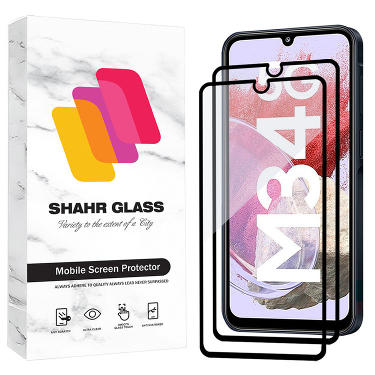 محافظ صفحه نمایش شیشه ای شهر گلس مدل FUL2 مناسب برای گوشی موبایل سامسونگ Galaxy A24 4G/ M34 5G / A15 4G / A15 5G / A25 5G / F15 5G / M15 5G بسته دو عددی