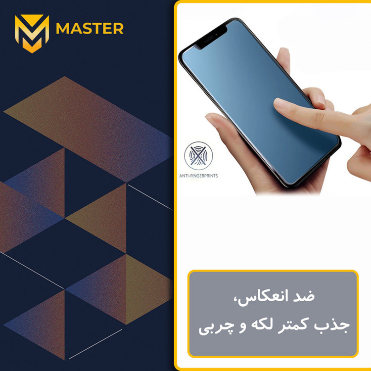 محافظ صفحه نمایش مات آنتی بلو مستر مدل Resistant مناسب برای گوشی موبایل اپل iPhone 16