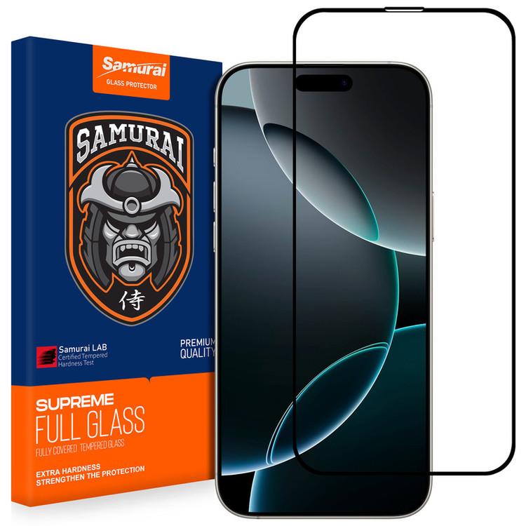 محافظ صفحه نمایش شیشه ای سامورایی مدل Glass Elite مناسب برای گوشی موبایل اپل iPhone 16 Pro Max