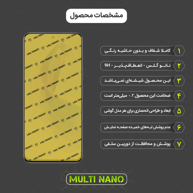 محافظ صفحه نمایش مولتی نانو مدل X-S1N مناسب برای گوشی موبایل آنر 90 Lite