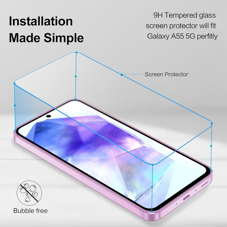 محافظ صفحه نمایش سامورایی مدل ovglass مناسب برای گوشی موبایل سامسونگ Galaxy A55