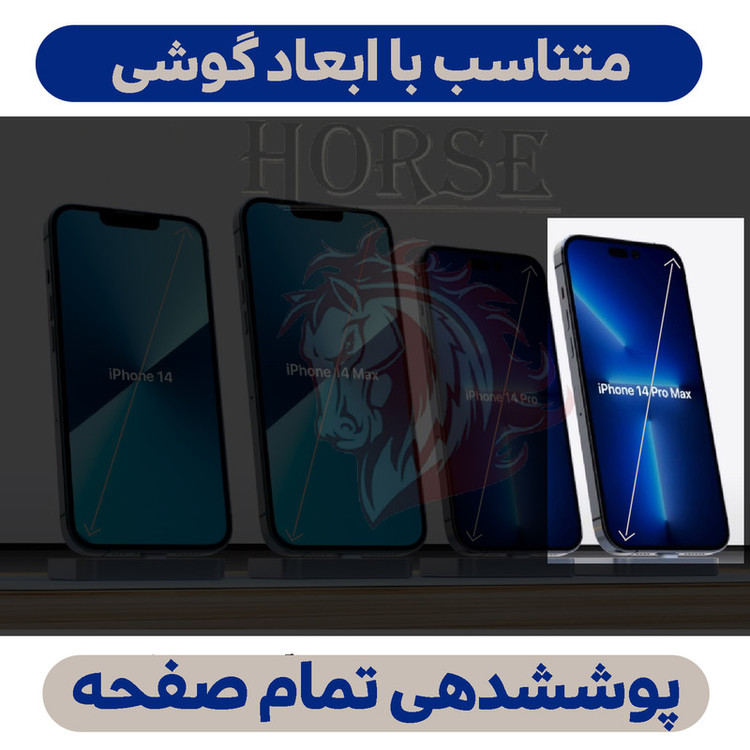 محافظ صفحه نمایش هورس مدل SUPERD مناسب برای گوشی موبایل اپل iPhone 14 Pro Max