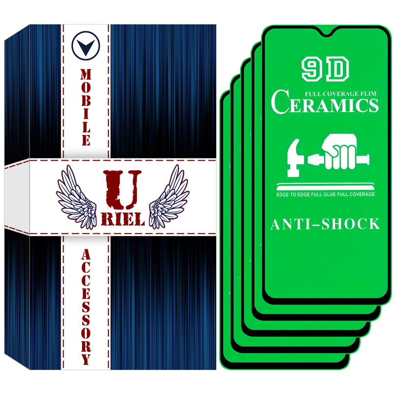 محافظ صفحه نمایش سرامیکی یوریل مدل UCR-S مناسب برای گوشی موبایل سامسونگ Galaxy A14 4G بسته پنج عددی