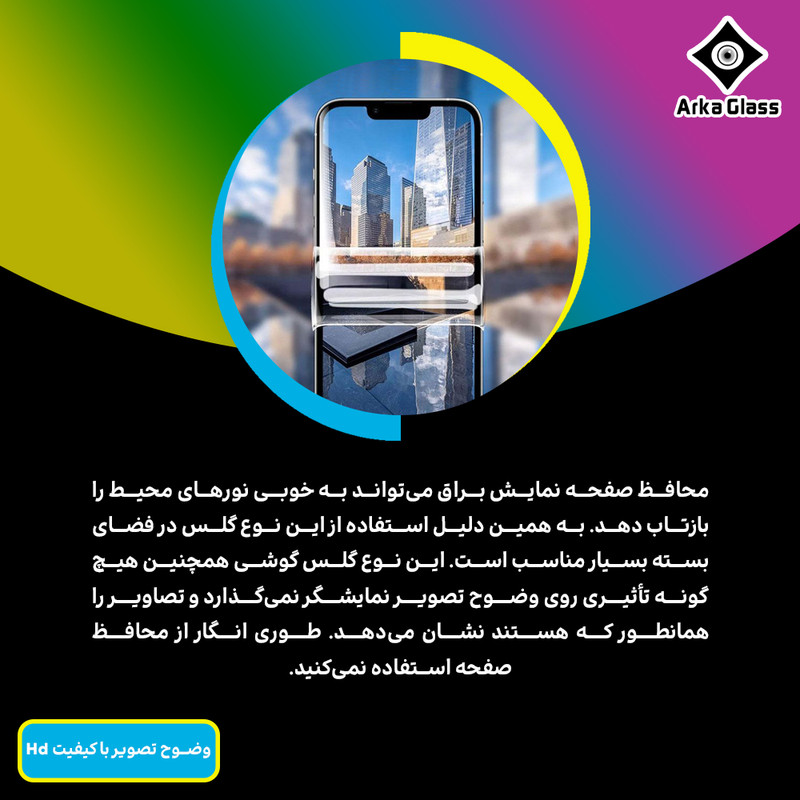 محافظ صفحه نمایش شفاف آرکا گلس مدل Tough مناسب برای گوشی موبایل شیائومی Redmi Note 14 Pro 4G