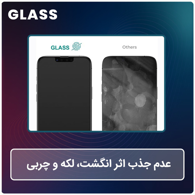 محافظ صفحه نمایش مات گلس مدل Resistant مناسب برای گوشی موبایل اپل iPhone 16