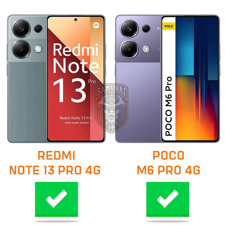 محافظ صفحه نمایش شیشه ای سامورایی مدل ovglass مناسب برای گوشی موبایل شیائومی Redmi Note 13 Pro 4G / Poco M6 Pro 4G