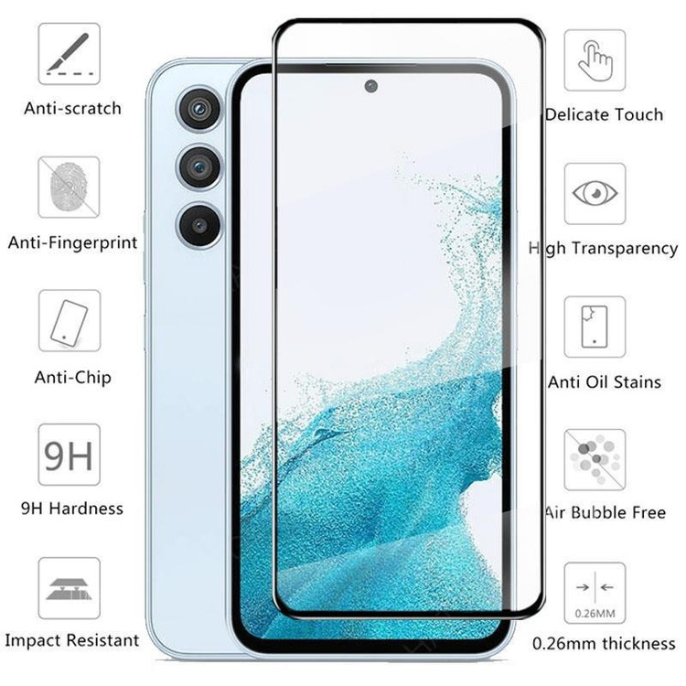 محافظ صفحه نمایش شیشه ای بادیگارد مدل FS مناسب برای گوشی موبایل سامسونگ Galaxy A35