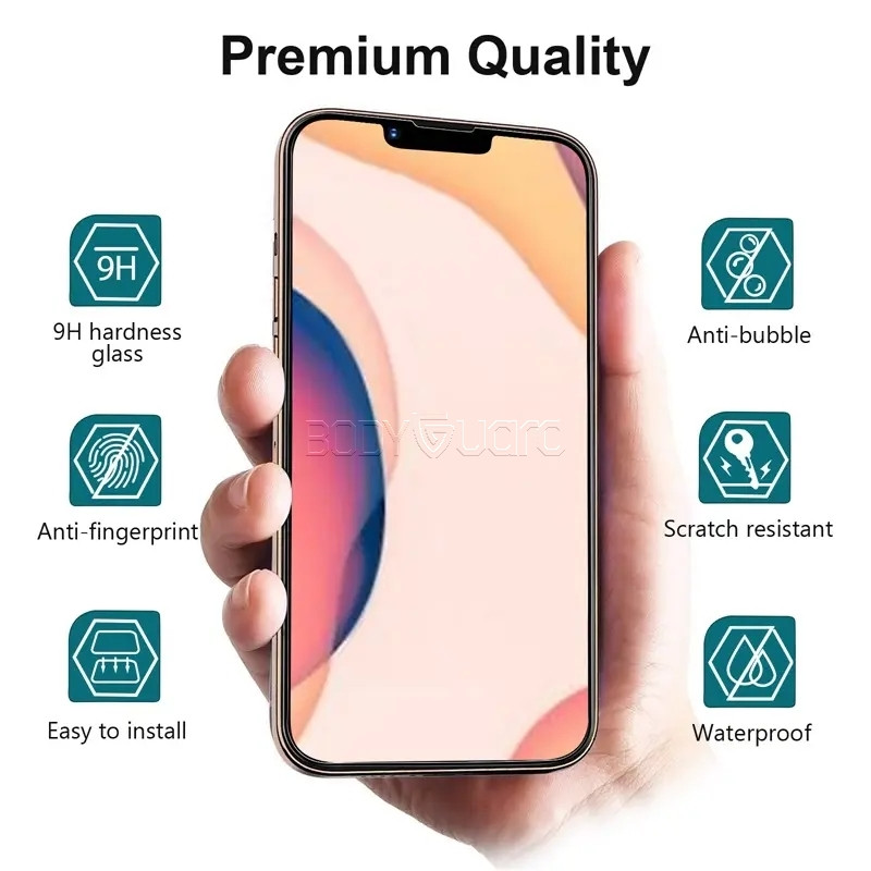 محافظ صفحه نمایش بادیگارد مدل FIP مناسب برای گوشی موبایل اپل iPhone 13 Pro