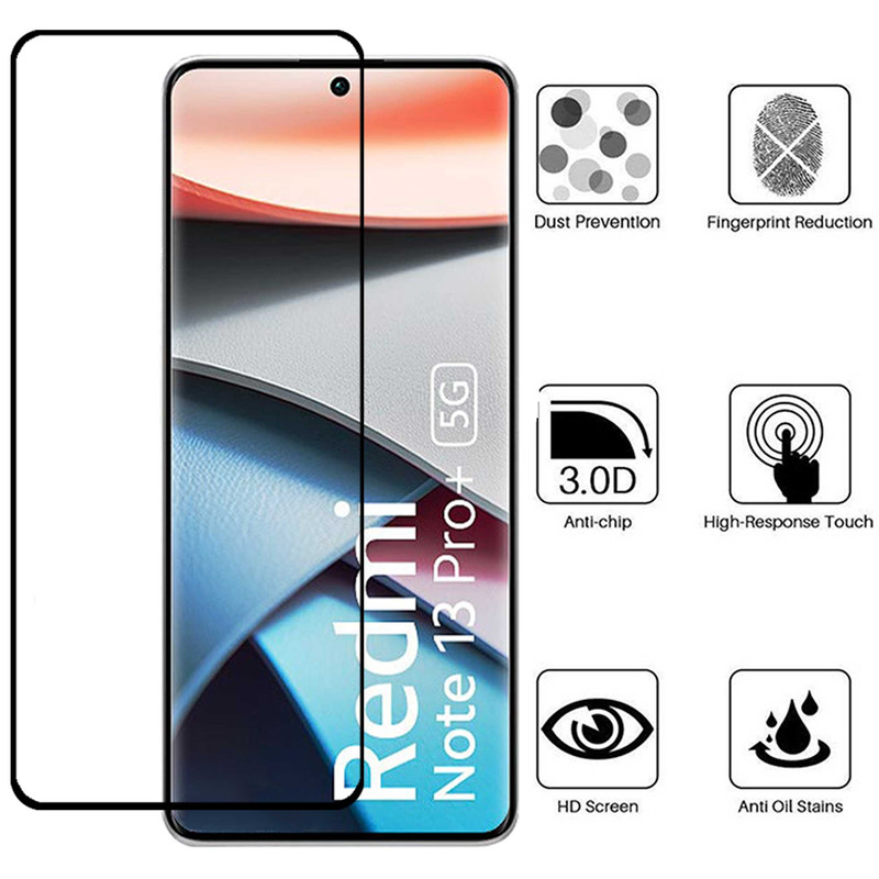 محافظ صفحه نمایش مدل FullGlue-Max مناسب برای گوشی موبایل شیائومی Redmi Note 13 Pro Plus