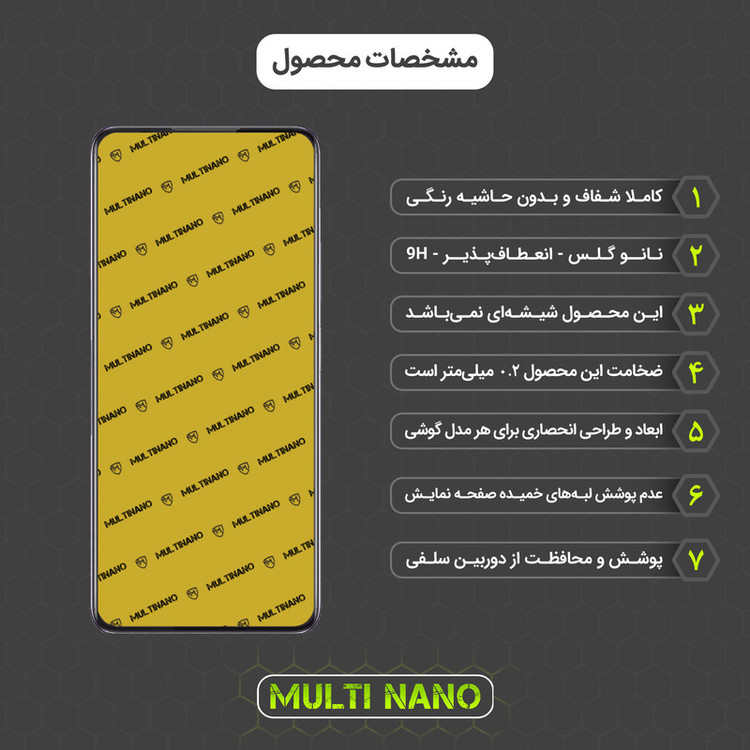 محافظ صفحه نمایش مولتی نانو مدل X-S1N مناسب برای گوشی موبایل اینفینیکس Note 10