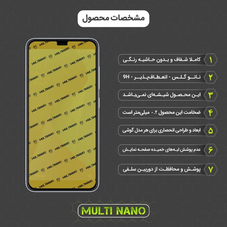 محافظ صفحه نمایش مولتی نانو مدل X-S1N مناسب برای گوشی موبایل ایسوس Zenfone Max Plus M1 / ZB570TL