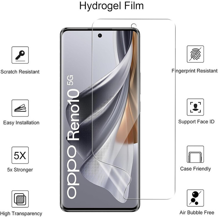 محافظ صفحه نمایش بادیگارد مدل Hydrogel مناسب برای گوشی موبایل اوپو Reno 10 / Reno 10 Pro