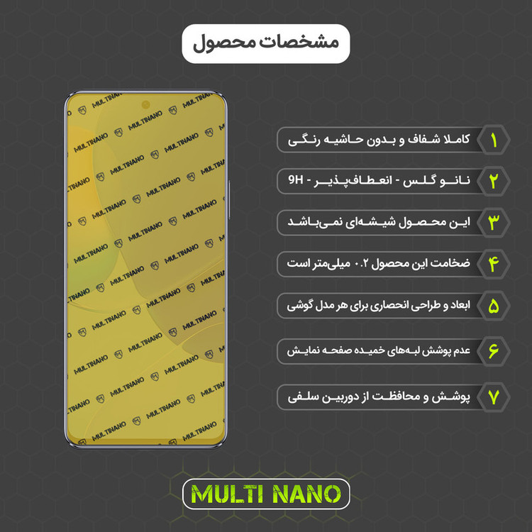محافظ صفحه نمایش مولتی نانو مدل X-S1N مناسب برای گوشی موبایل هوآوی Nova 9 SE