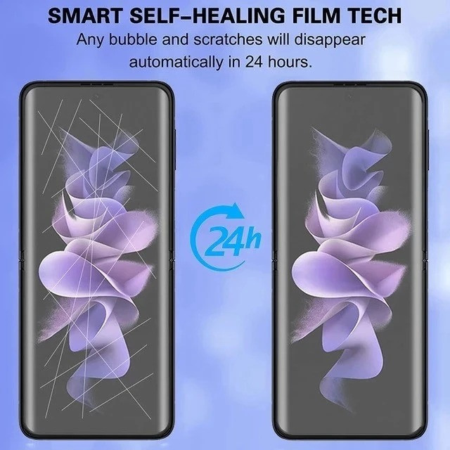 محافظ صفحه نمایش بوف مدل Hydrogel مناسب برای گوشی موبایل سامسونگ Galaxy Z Flip 7 به همراه محافظ پشت گوشی