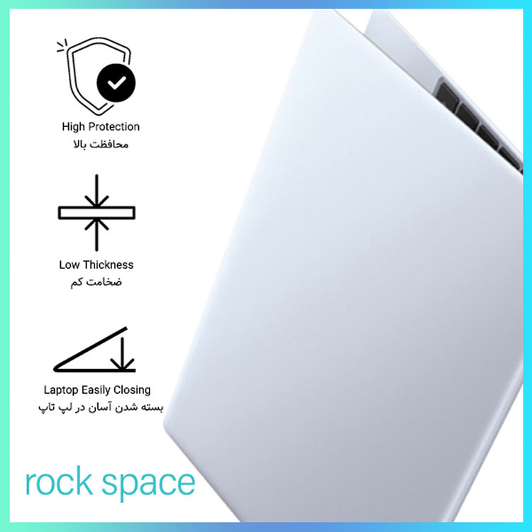 محافظ صفحه نمایش شفاف راک اسپیس مدل Resistant مناسب برای لپ تاپ اچ پی 15s