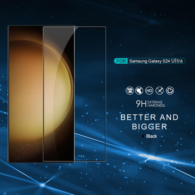 محافظ صفحه نمایش مدل FullGlue-Max مناسب برای گوشی موبایل سامسونگ Galaxy S24 Ultra