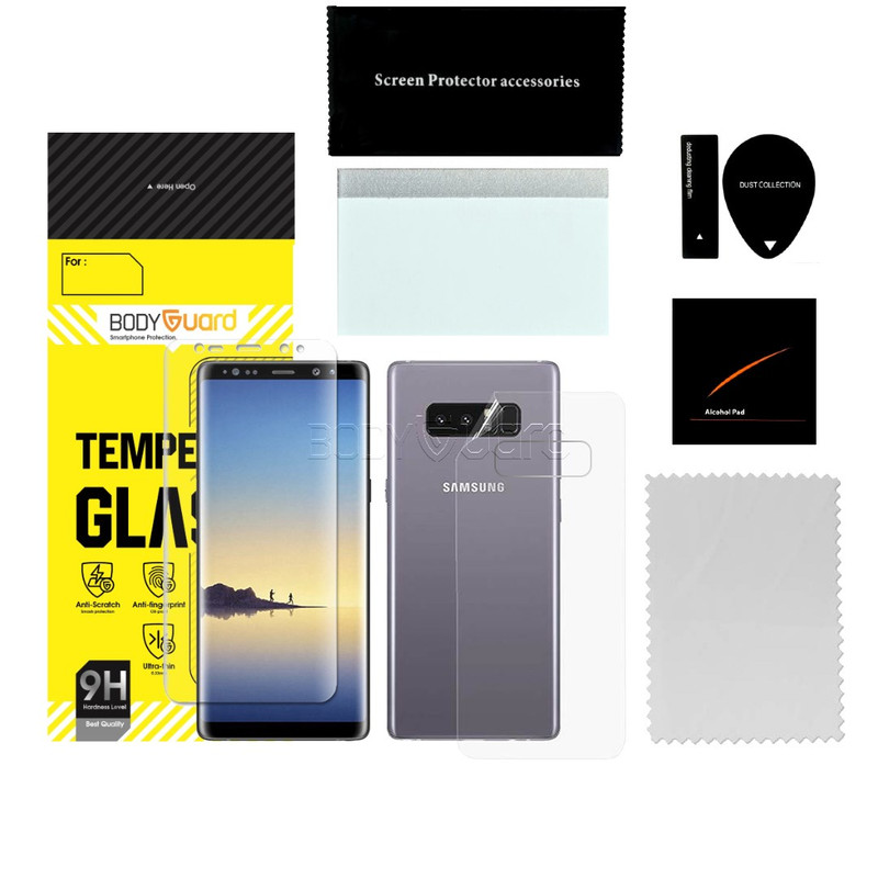 محافظ صفحه نمایش بادیگارد مدل HydroGel مناسب برای گوشی موبایل سامسونگ Galaxy Note 8 به همراه محافظ پشت
