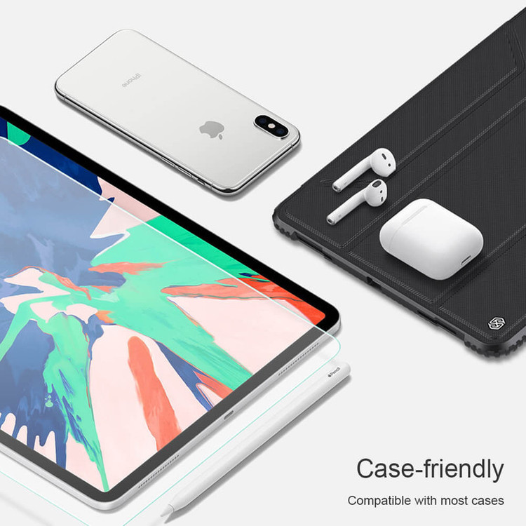 محافظ صفحه نمایش 5D اپیکوی مدل Super Power مناسب برای تبلت اپل iPad Pro 12.9 2022/2021/2020/2018
