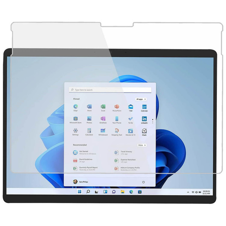 محافظ صفحه نمایش مدل tempered مناسب برای تبلت مایکروسافت Surface Pro 11