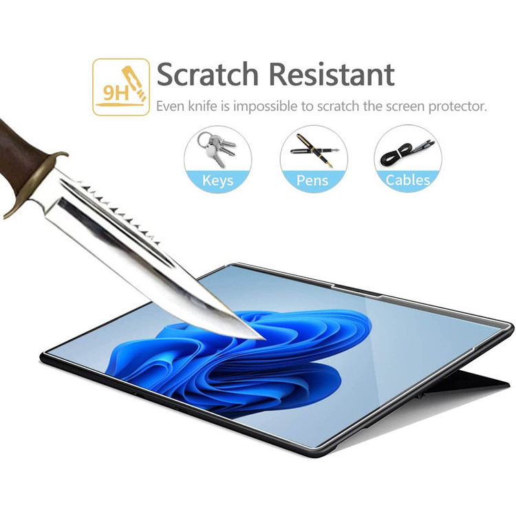 محافظ صفحه نمایش مدل tempered مناسب برای تبلت مایکروسافت Surface Pro 11