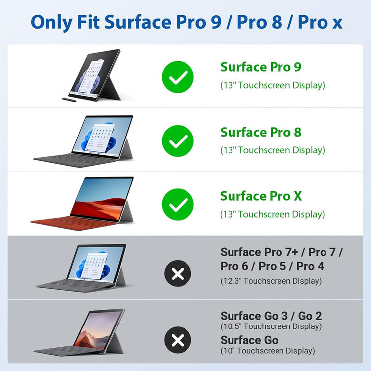 محافظ صفحه نمایش مدل tempered مناسب برای تبلت مایکروسافت Surface Pro 11