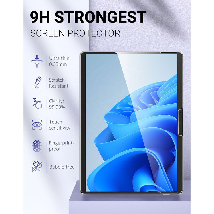 محافظ صفحه نمایش مدل tempered مناسب برای تبلت مایکروسافت Surface Pro 11