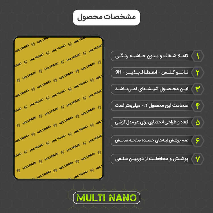 محافظ صفحه نمایش مولتی نانو مدل X-S1N مناسب برای تبلت شیائومی Redmi Pad