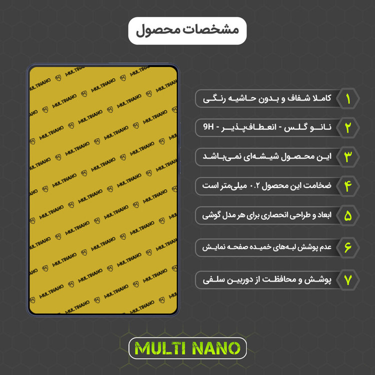 محافظ صفحه نمایش مولتی نانو مدل X-S1N مناسب برای تبلت هوآوی MatePad T8