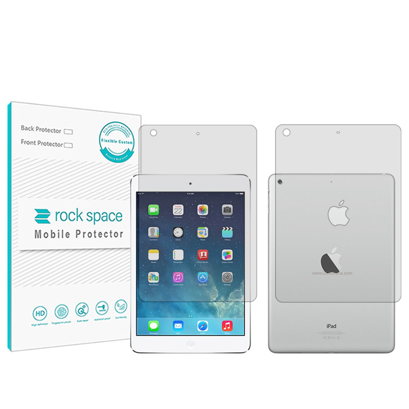 محافظ صفحه نمایش شفاف راک اسپیس مدل Hygel مناسب برای تبلت اپل iPad mini 2 به همراه محافظ پشت تبلت