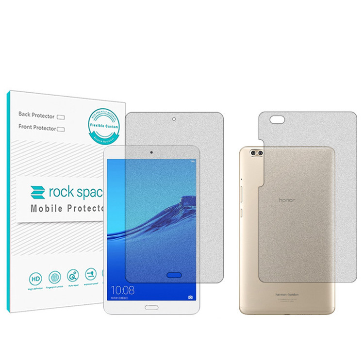 محافظ صفحه نمایش مات راک اسپیس مدل HyMTT مناسب برای تبلت آنر WaterPlay 8 inch به همراه محافظ پشت تبلت
