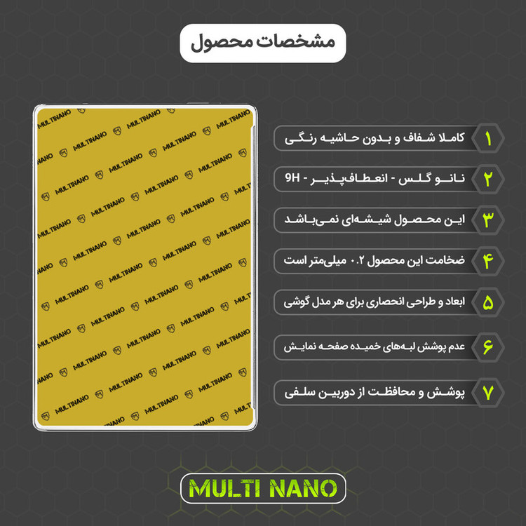 محافظ صفحه نمایش مولتی نانو مدل X-S1N مناسب برای تبلت ایسوس Zenpad 10 / Z300 / Z301