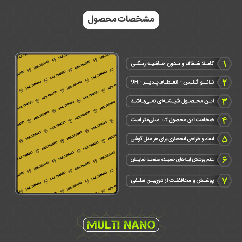 محافظ صفحه نمایش مولتی نانو مدل X-S2N مناسب برای تبلت ایسوس Chromebook Tablet CT100 بسته دو عددی