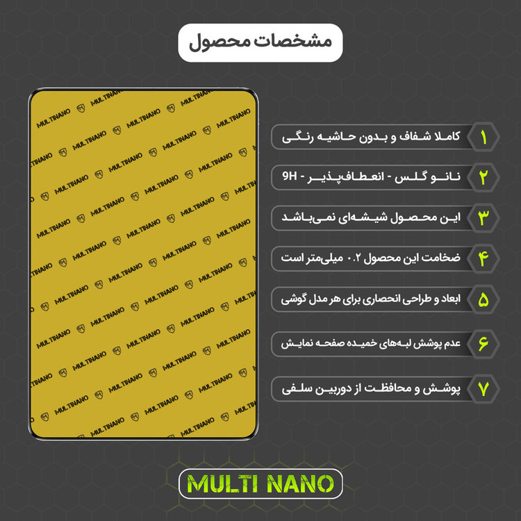 محافظ صفحه نمایش مولتی نانو مدل X-S1N مناسب برای تبلت شیائومی Pad 5