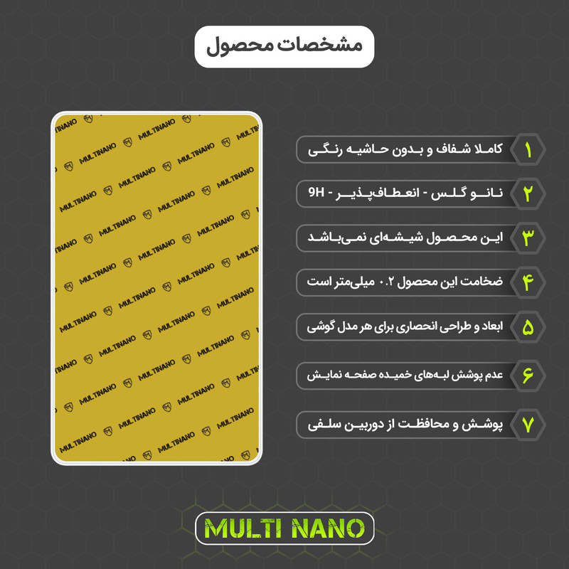 محافظ صفحه نمایش مولتی نانو مدل X-S2N مناسب برای تبلت آنر Tab 5 بسته دو عددی