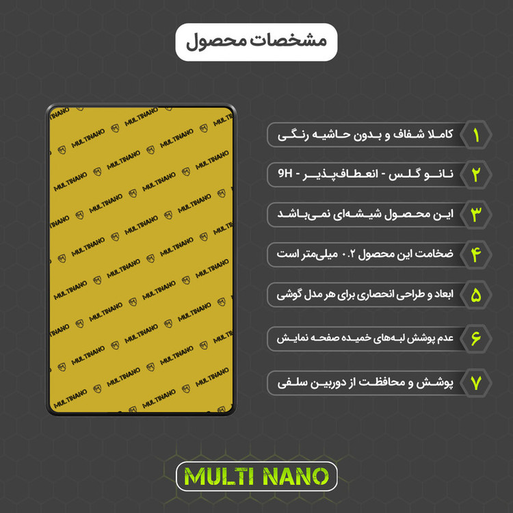 محافظ صفحه نمایش مولتی نانو مدل X-S1N مناسب برای تبلت لنوو Tab M8 3 Gen / TB-8506