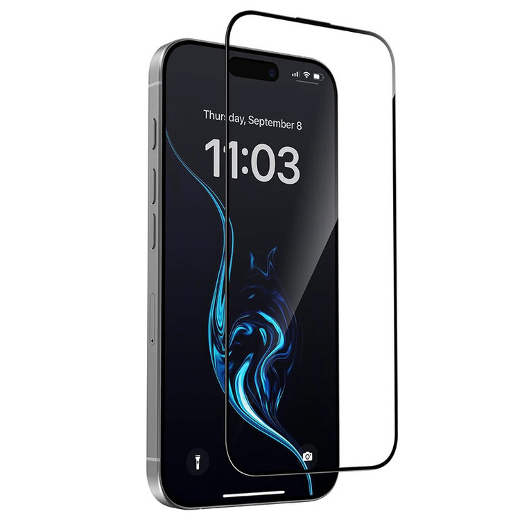 محافظ صفحه نمایش شیشه ای بادیگارد مدل FIP مناسب برای گوشی موبایل اپل iPhone 16