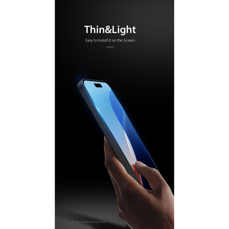 محافظ صفحه نمایش شیشه ای بادیگارد مدل FIP مناسب برای گوشی موبایل اپل iPhone 16